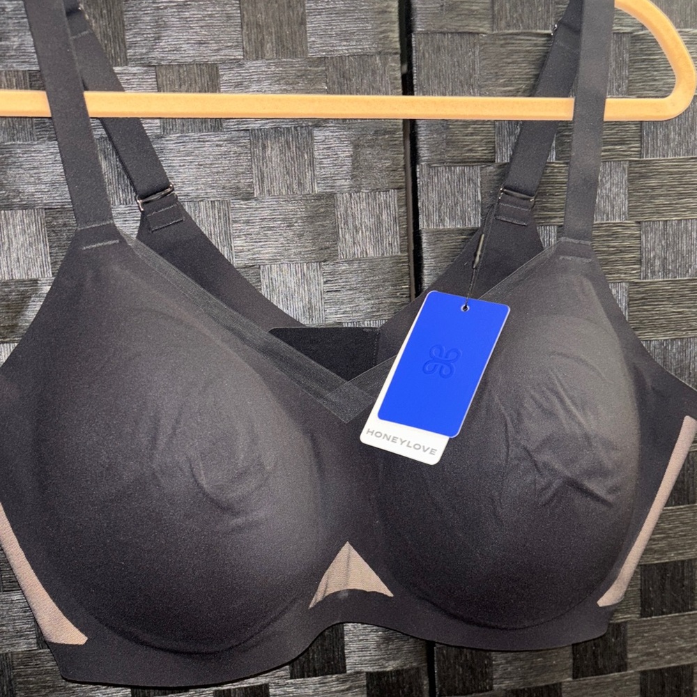 Honeylove Elegant Black Bra